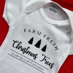 Christmas baby onesie